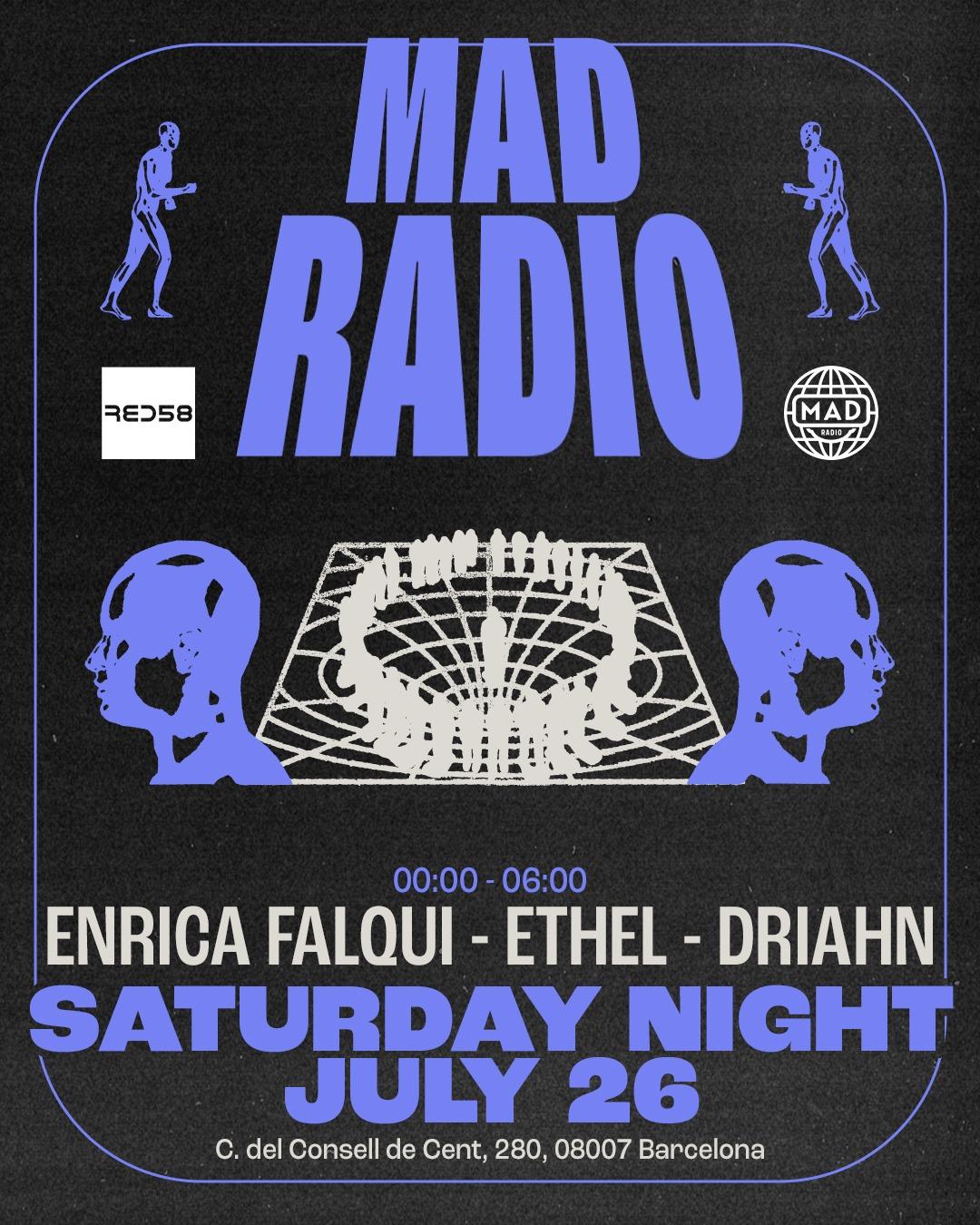 Mad Radio Presents Enrica Falqui, Ethel & Driahn