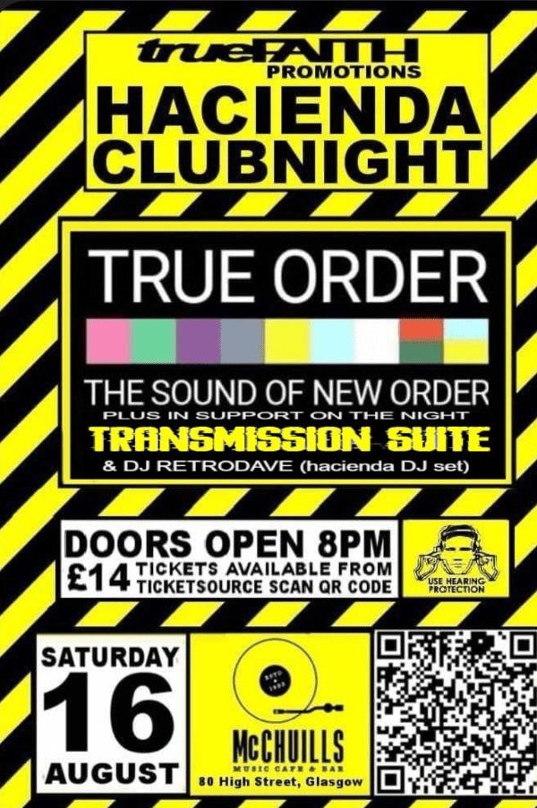 Hacienda Clubnight: True Order & Dj Retrodave