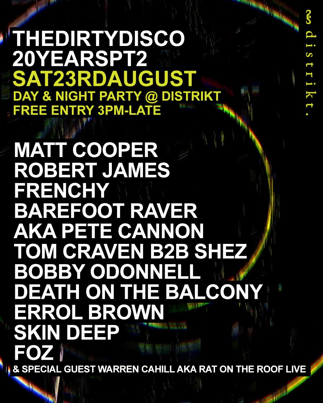 The Dirty Disco - 20 Years - Free Party