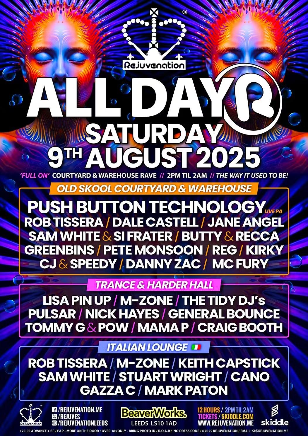 Rejuvenation Summer All Dayer Rave 2025