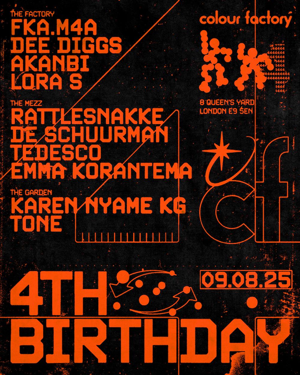 Colour Factory 4Th Birthday