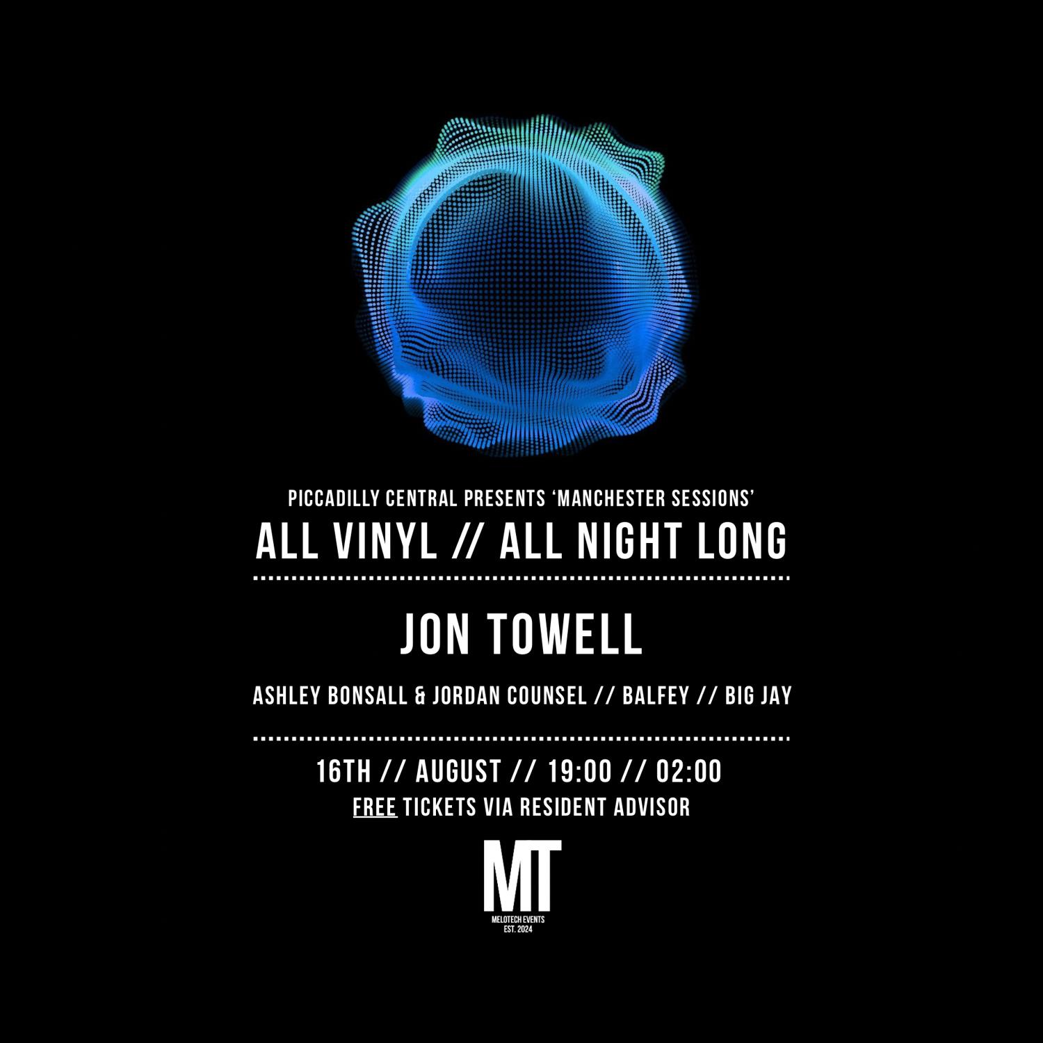 Manchester Sessions // Vinyl Only // All Night Long // Free Tickets