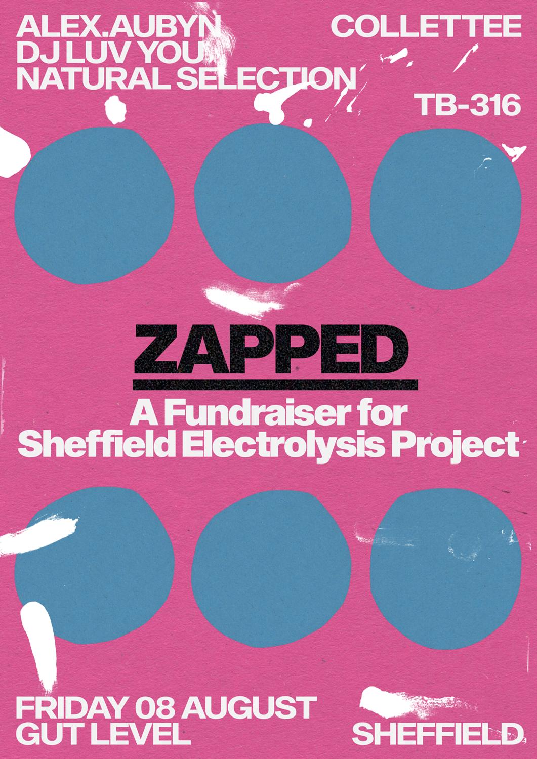 Zapped: Fundraiser With Dj Luv You, Alex Aubyn, Collettee, Tb-316 & Natural Selection