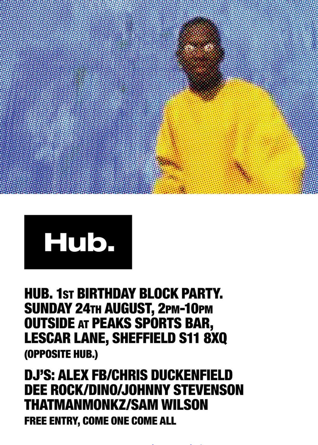 Hub. 1St Birthday Block Party