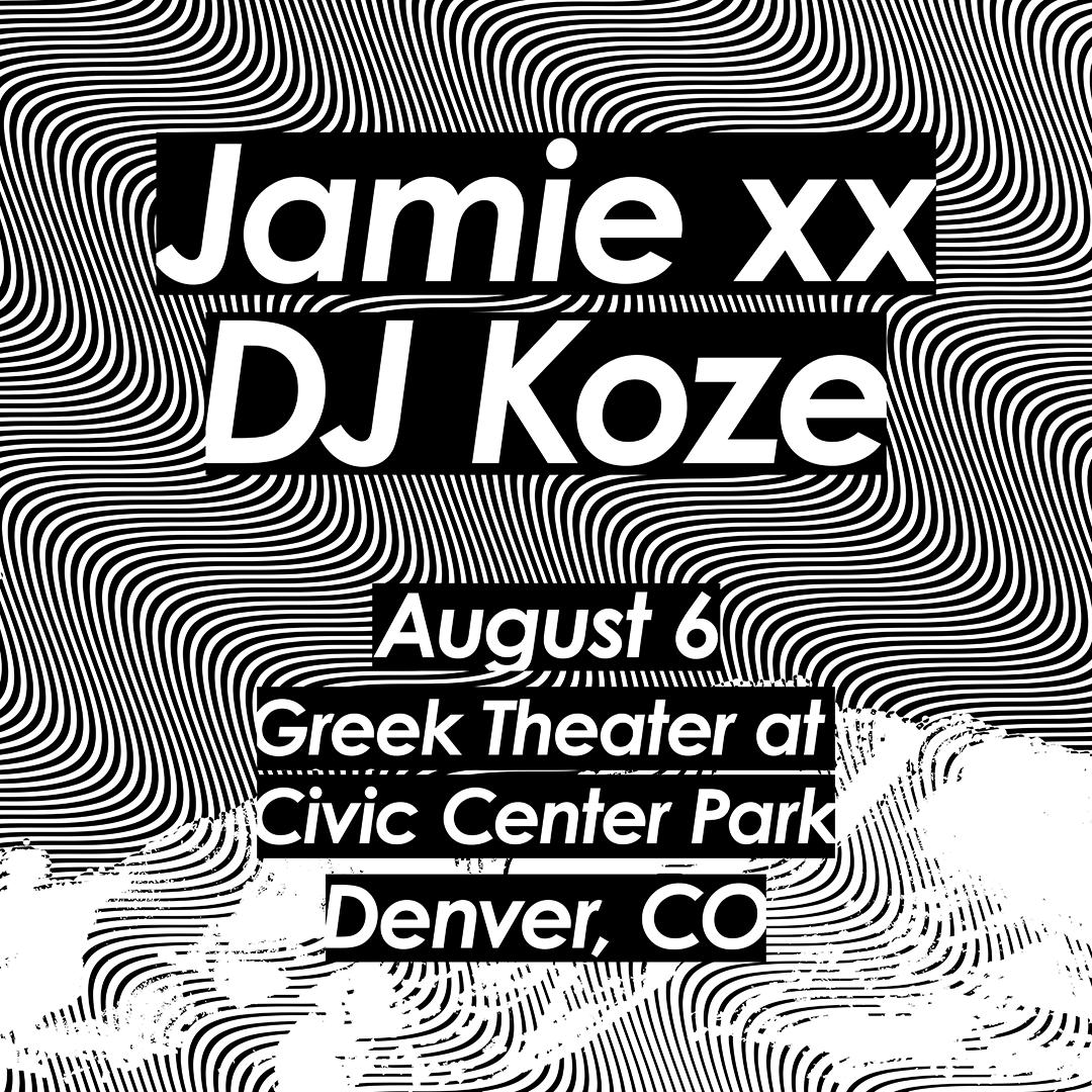 Jamie Xx With Dj Koze At Civic Center Park: August 6, 2025