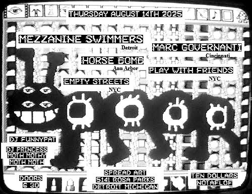 Mezzanine Swimmers + Empty Streets + Play With Friends + Horse Bomb