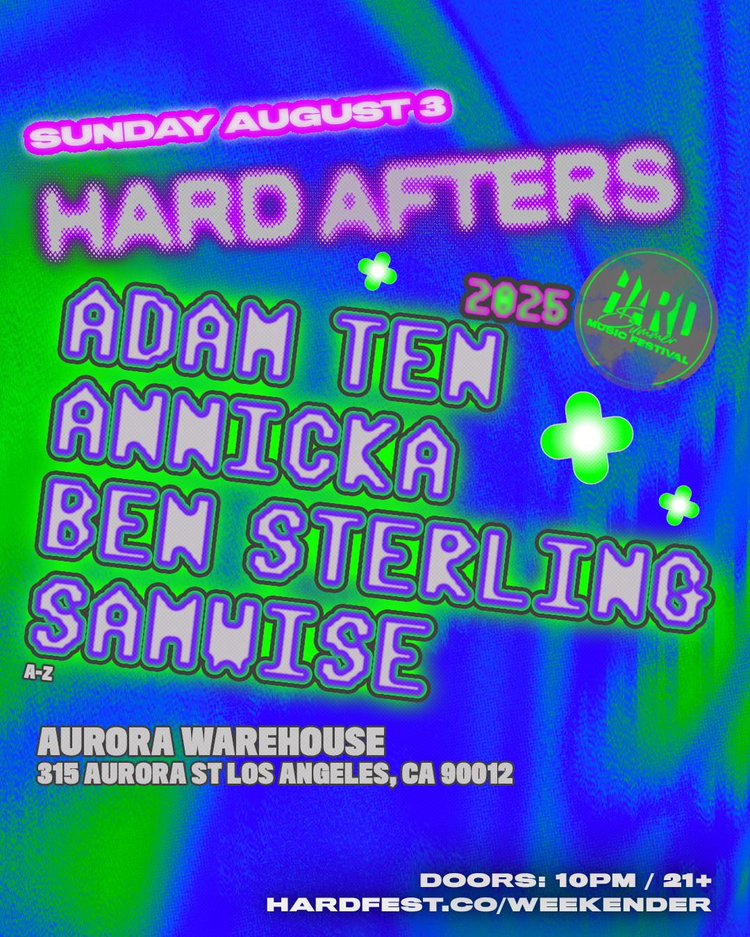 Sunday Hard Afters (Adam Ten, Annicka, Ben Sterling, Samwise)
