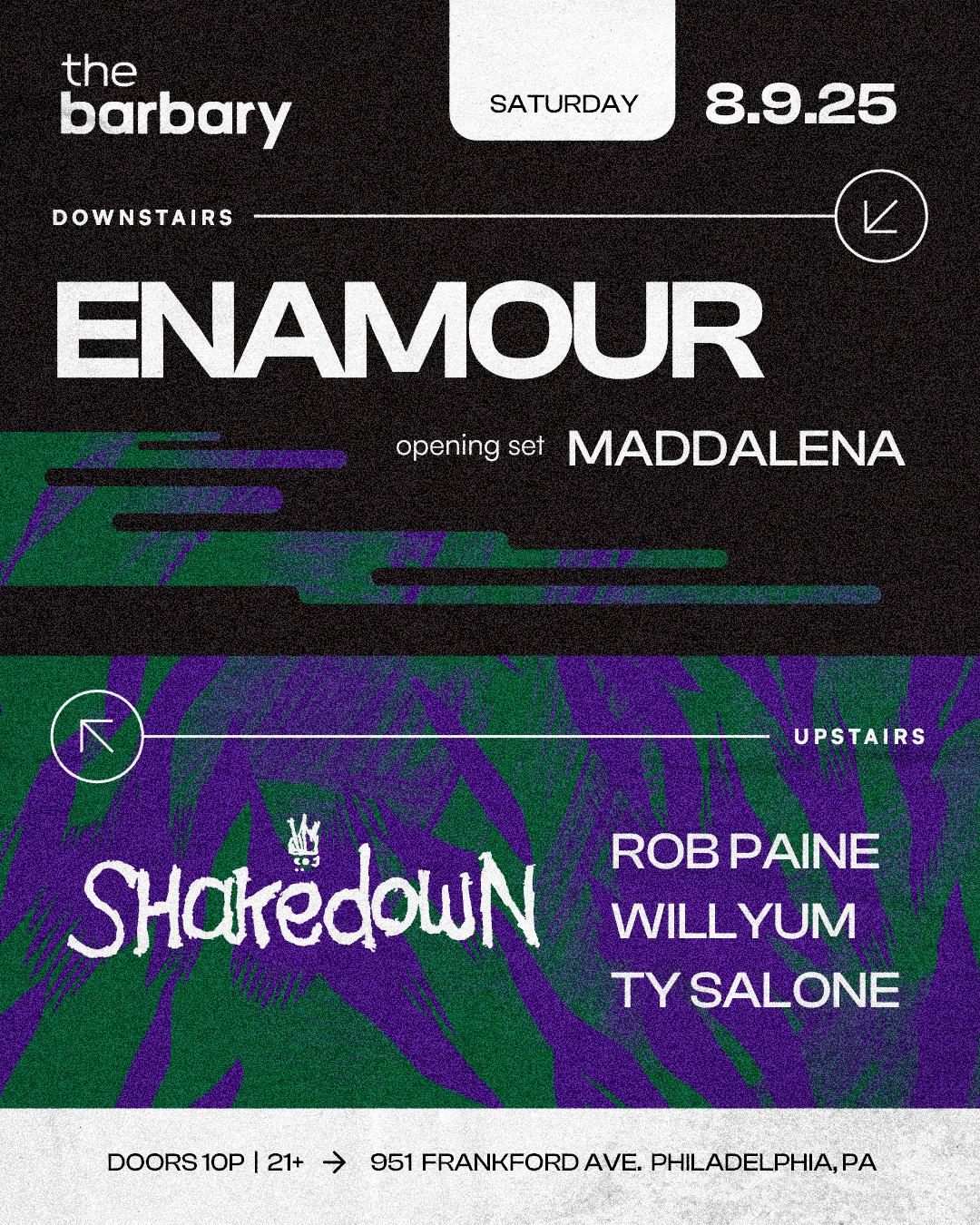 The Barbary Pres. Enamour // The Shakedown