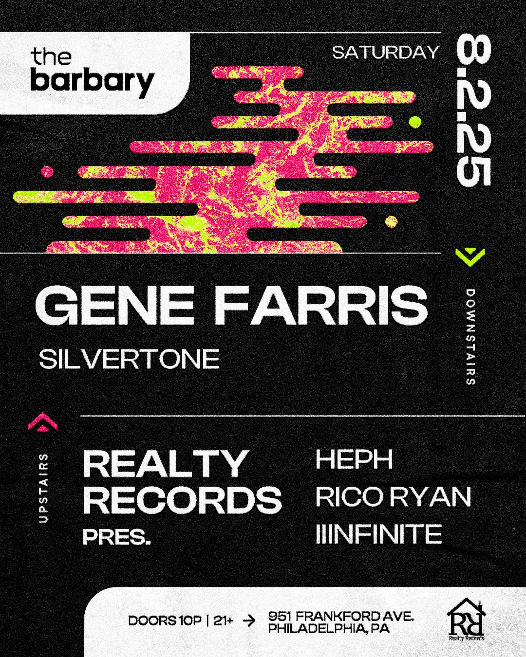 The Barbary Pres. Gene Farris // Realty Recs