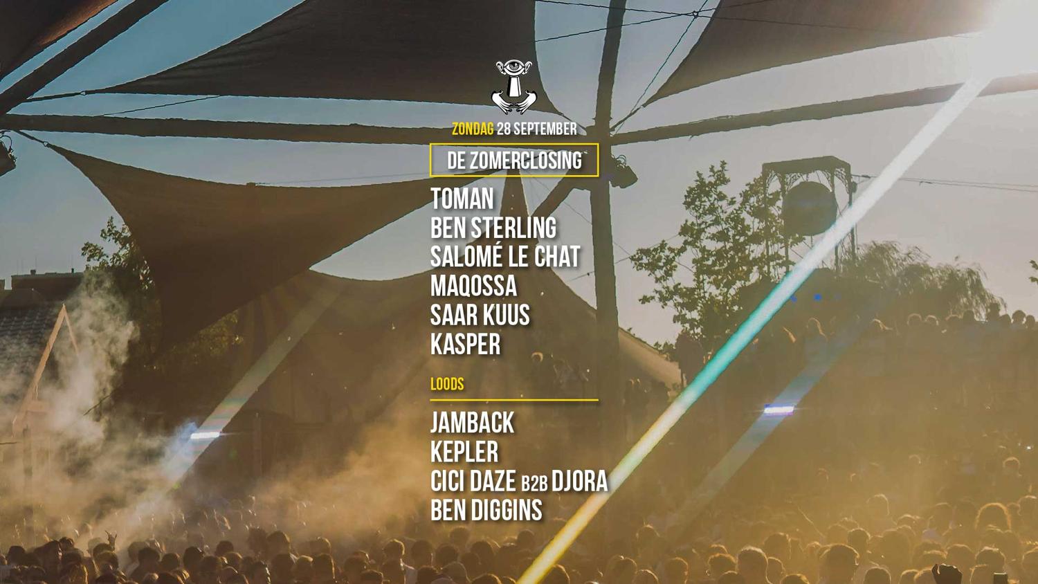 28 Sep - De Zomerclosing With Toman / Ben Sterling