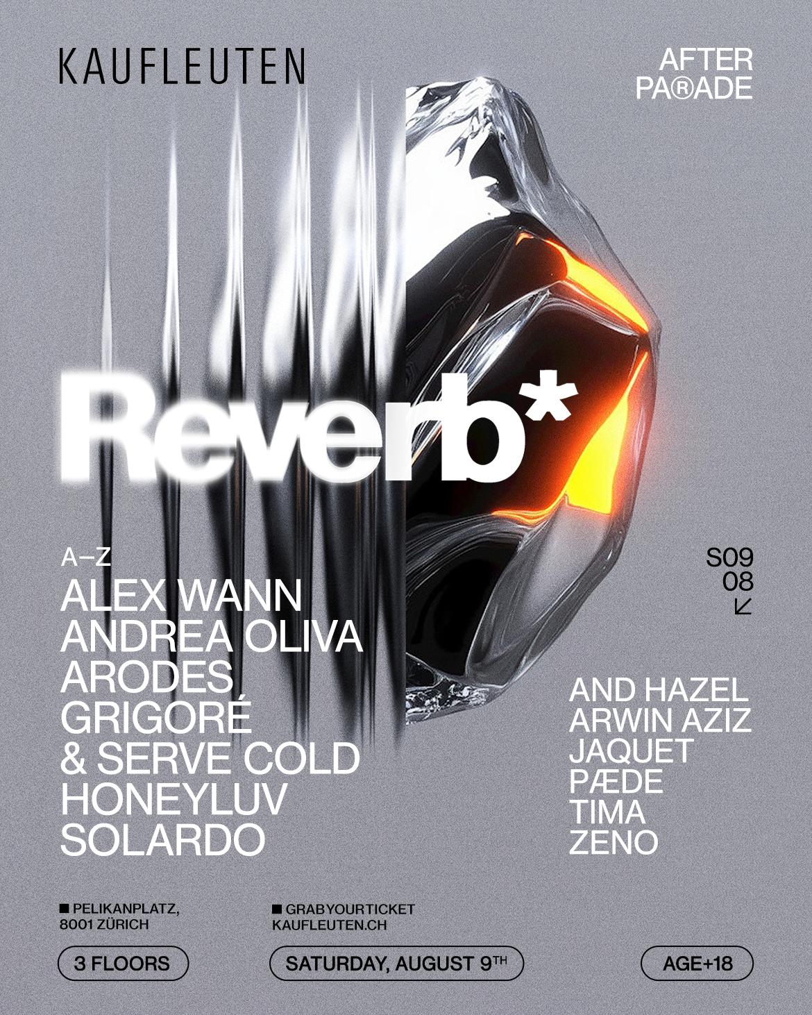 Reverb* With Andrea Oliva, Arodes, Alex Wann