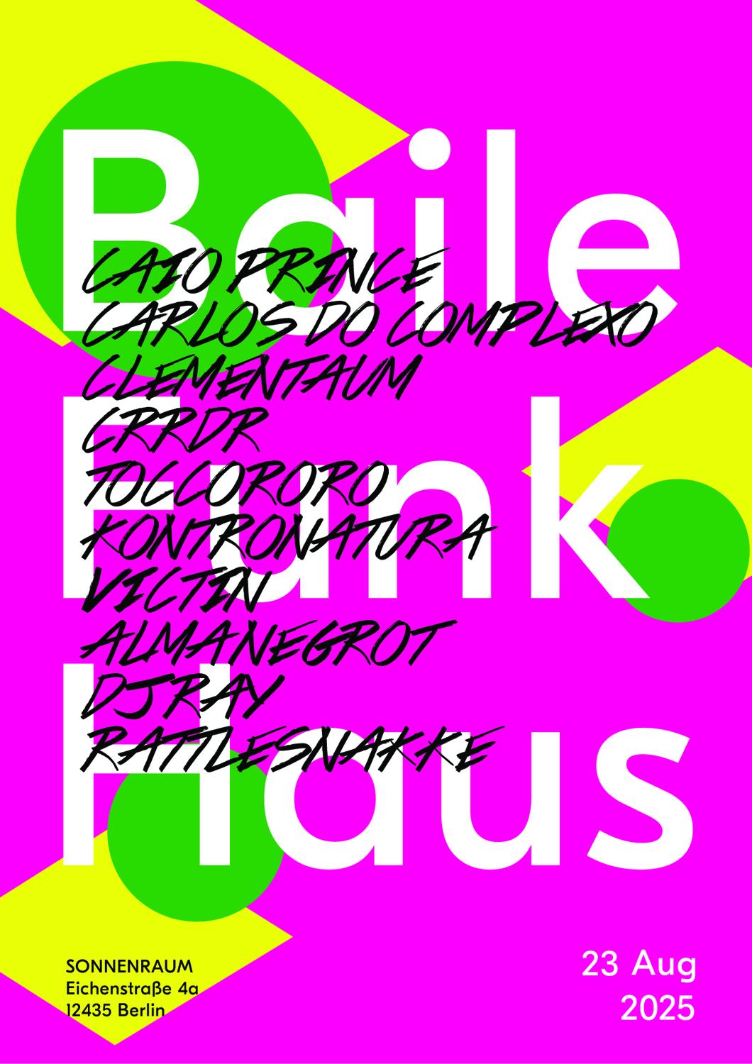 Porzellan Bar X Baile Funk With Caio Prince, Clementaum, Carlos Do Complexo, Crrdr, Dj Ray