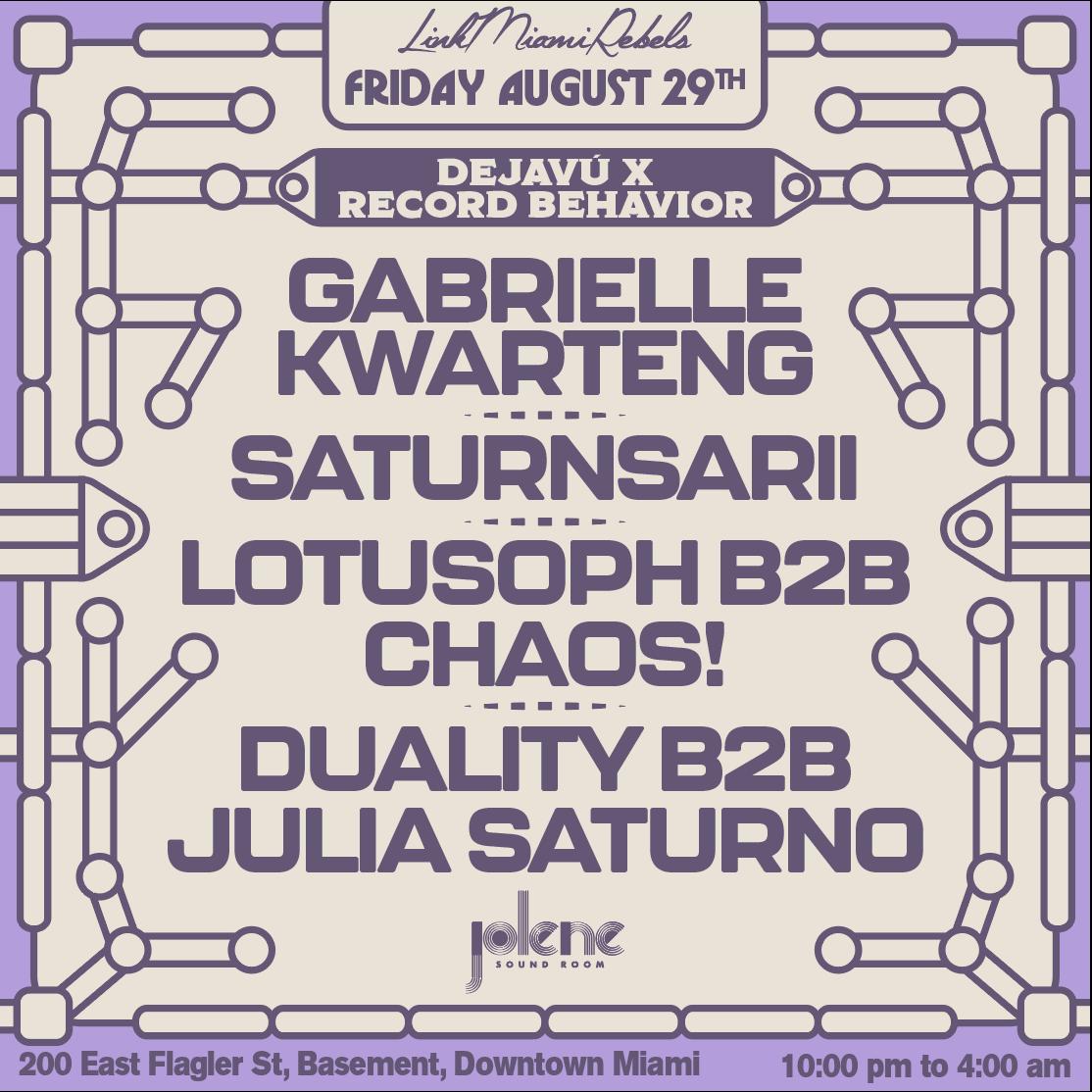 Déjà Vu X Record Behavior: Gabrielle Kwarteng