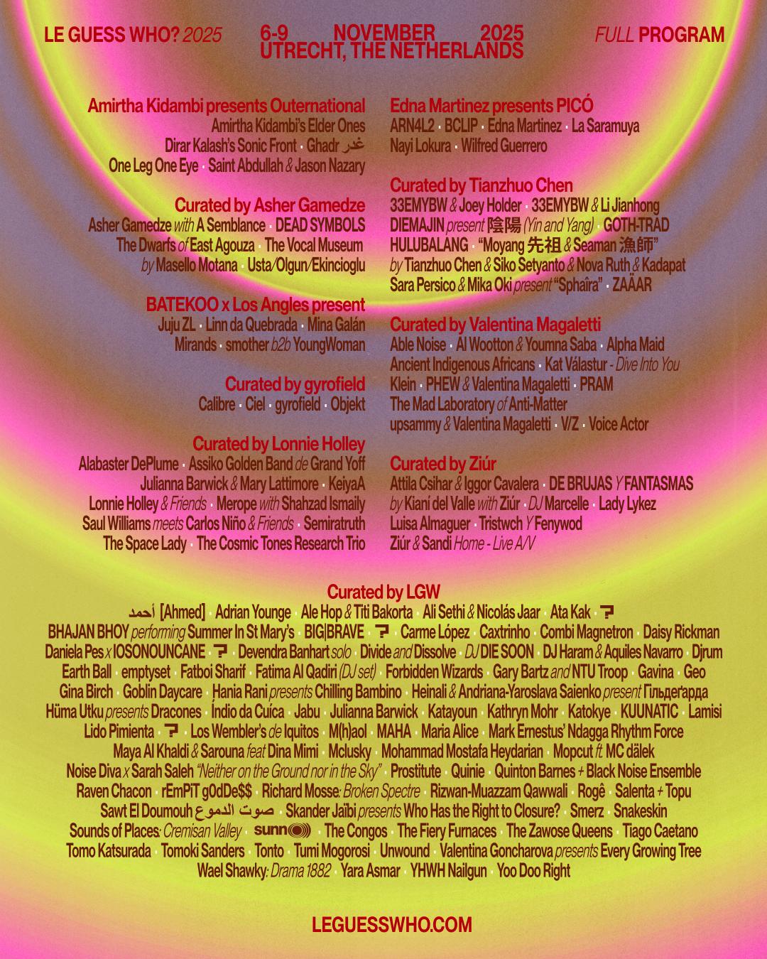 Le Guess Who? 2025