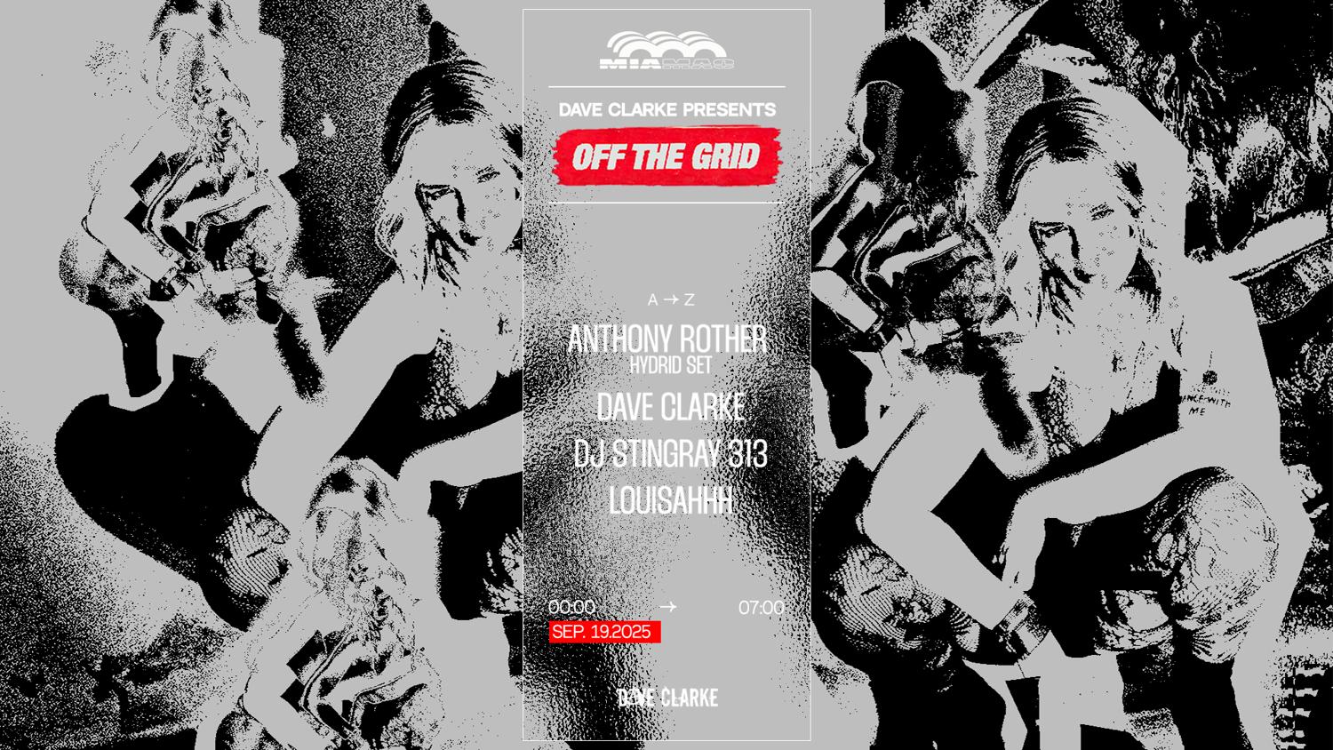 Off The Grid: Dj Stingray 313, Louisahhh, Anthony Rother, Dave Clarke