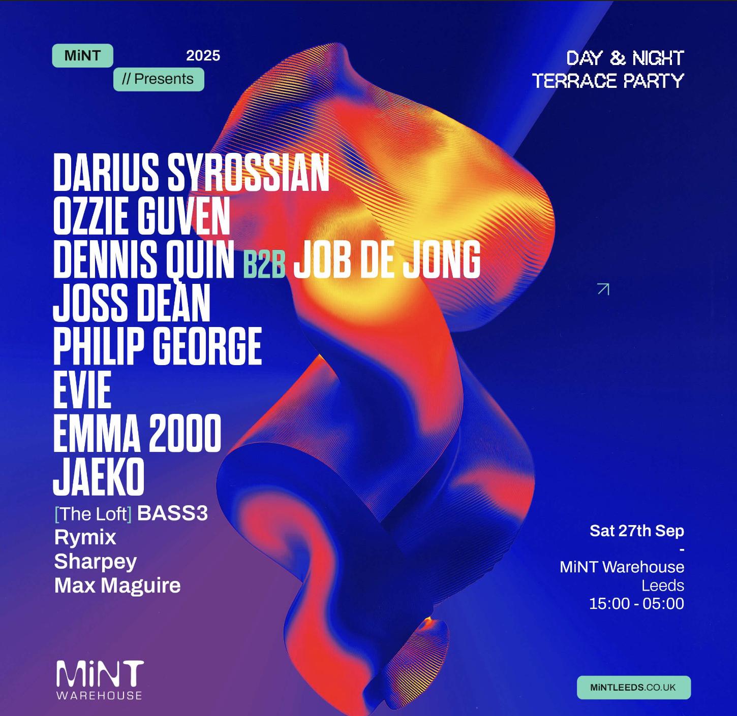 Mint Presents Closing Terrace Party: Darius Syrossian + More