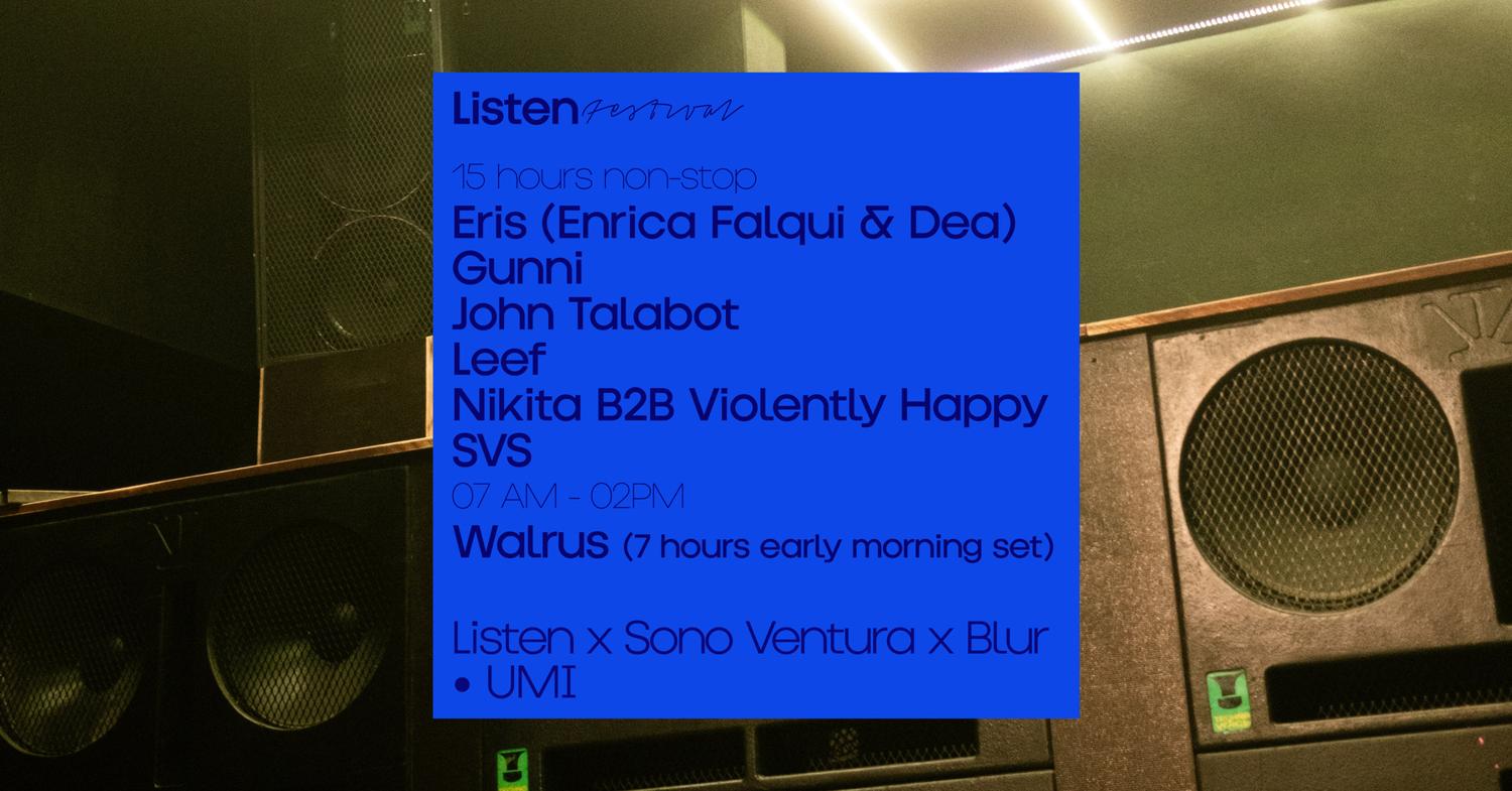 Listen X Sono Ventura X Blur