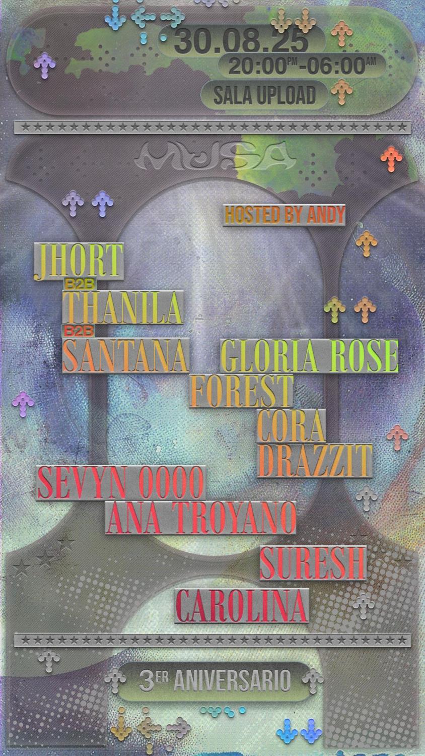 Musa ☆ Anniversary 30 Aug ☆ Cora, Sevyn 0000, Gloria Rose, Forest + Friends