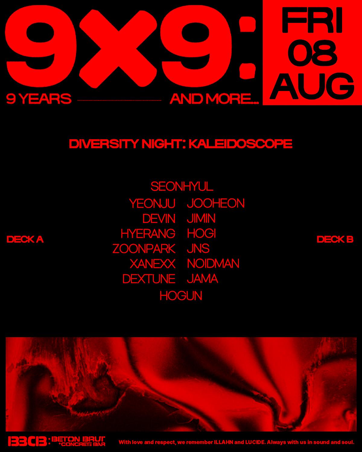 [9X9: 9 Years And More] 9 Years Anniversary - Day 2 - Diversity Night: Kaleidoscope