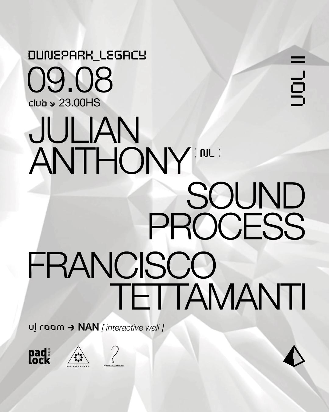 Dune Park Legacy Vol. Ii: Julian Anthony (Nl), Sound Process & Francisco Tettamanti