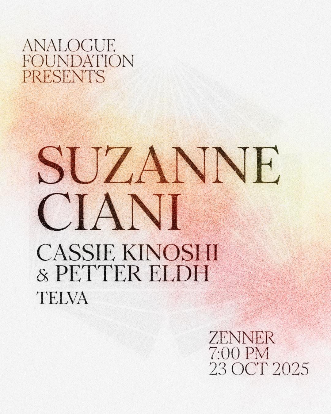 Analogue Foundation Presents Suzanne Ciani (Live)