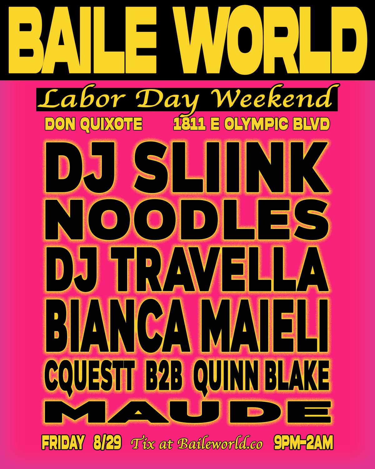 Baile World Feat Dj Sliink, Noodles, Dj Travella, Bianca Maieli