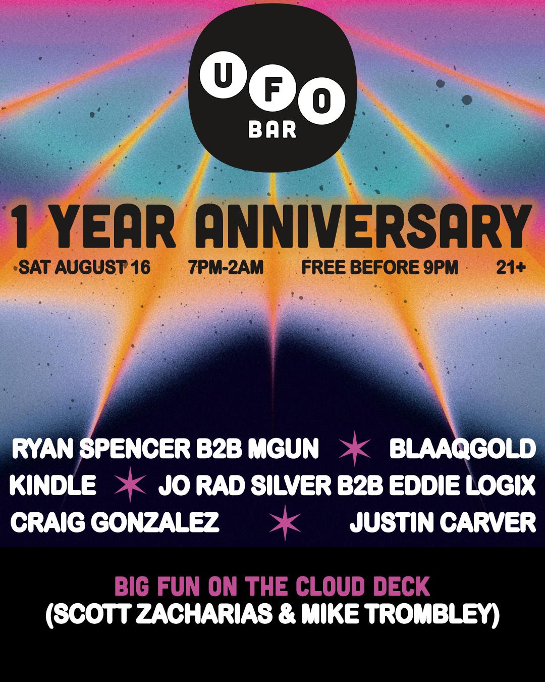 Ufo Bar 1 Year Anniversary