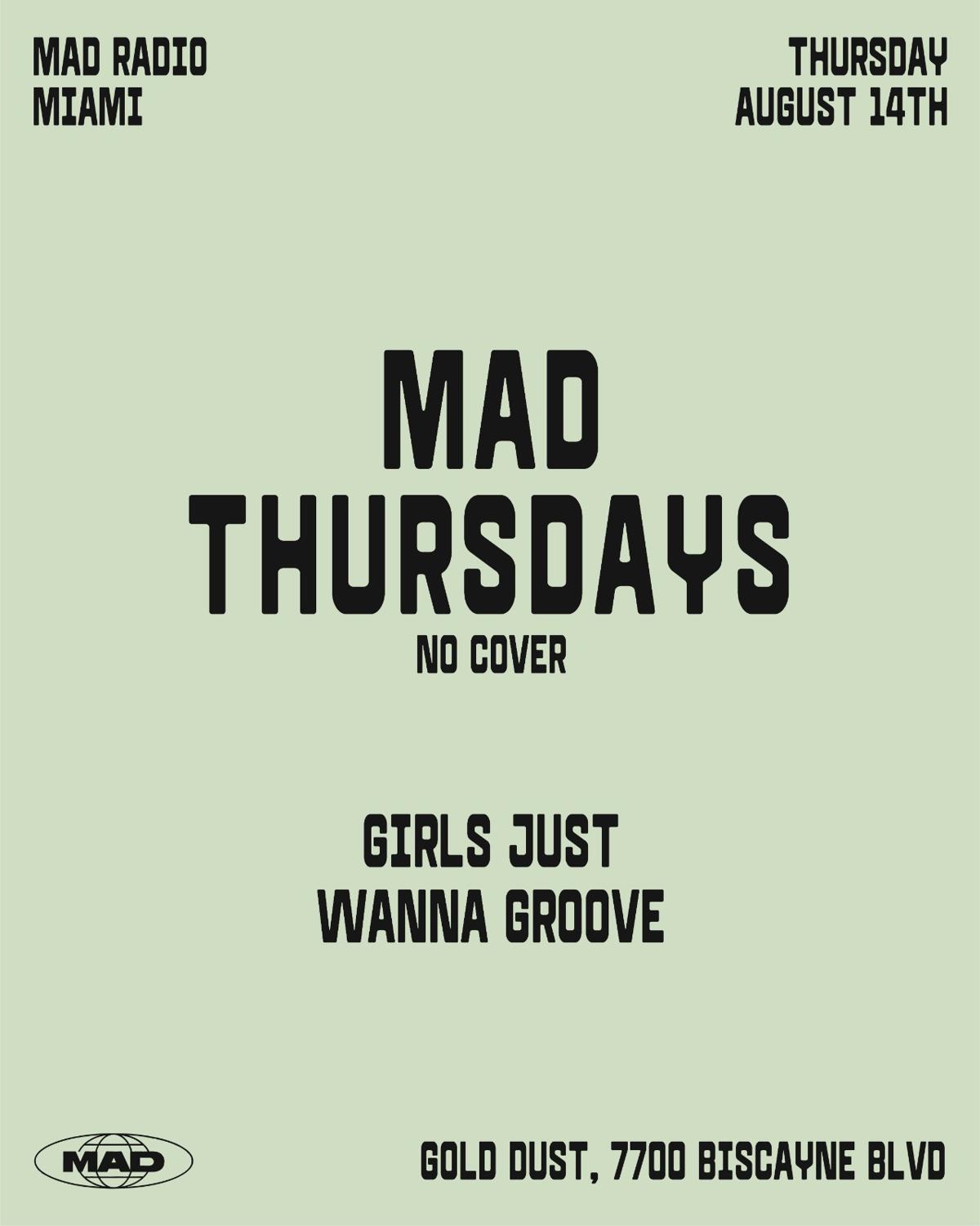 Mad Thursdays / Girls Just Wanna Groove: Yusur, Dj Annabel