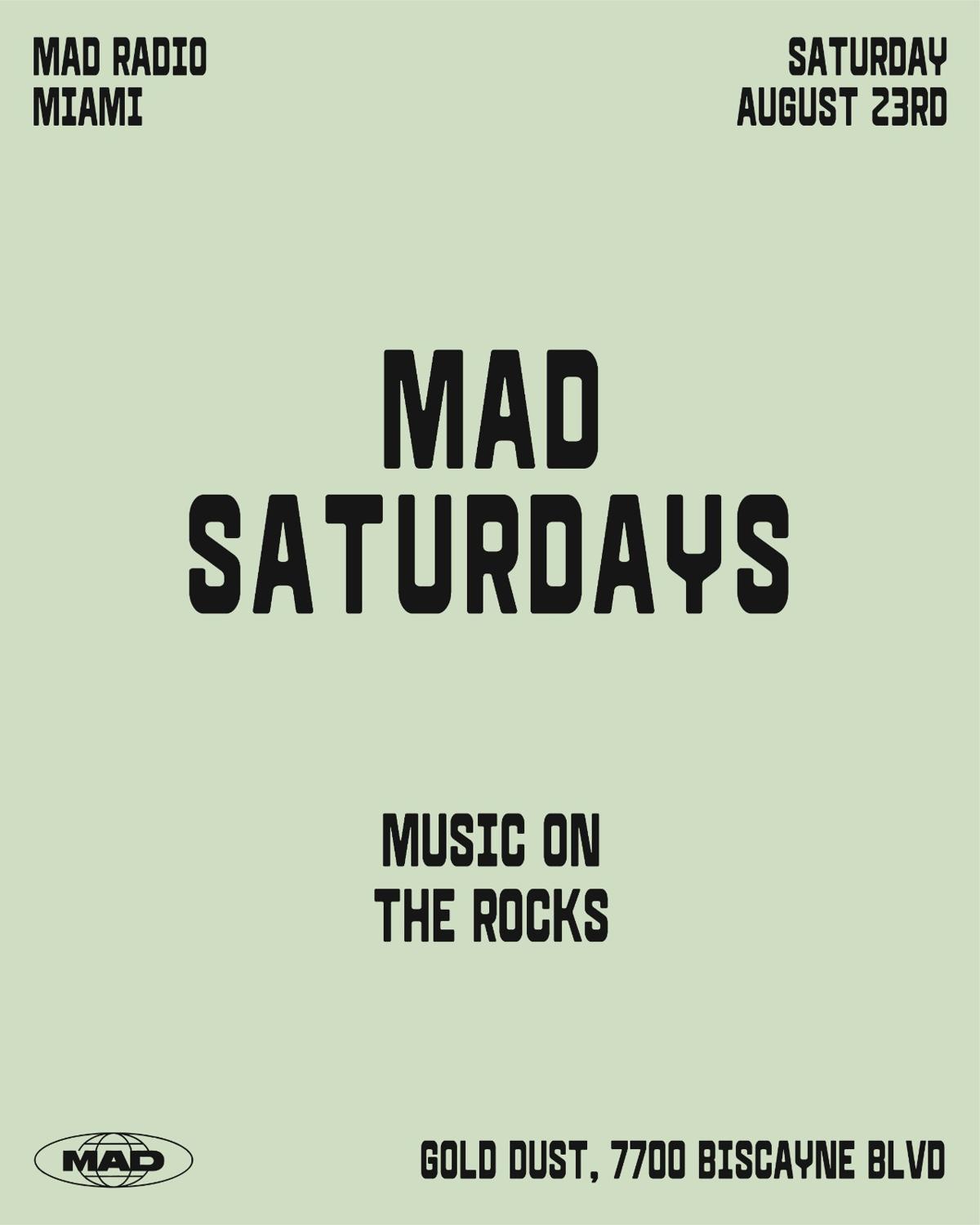 Mad Saturdays / Music On The Rocks: Leo Del Toro