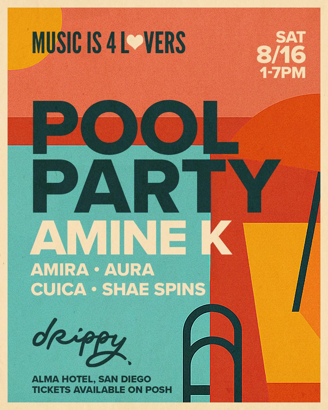 Mi4L Pool Party Ft Amine K - Alma Hotël, San Diego