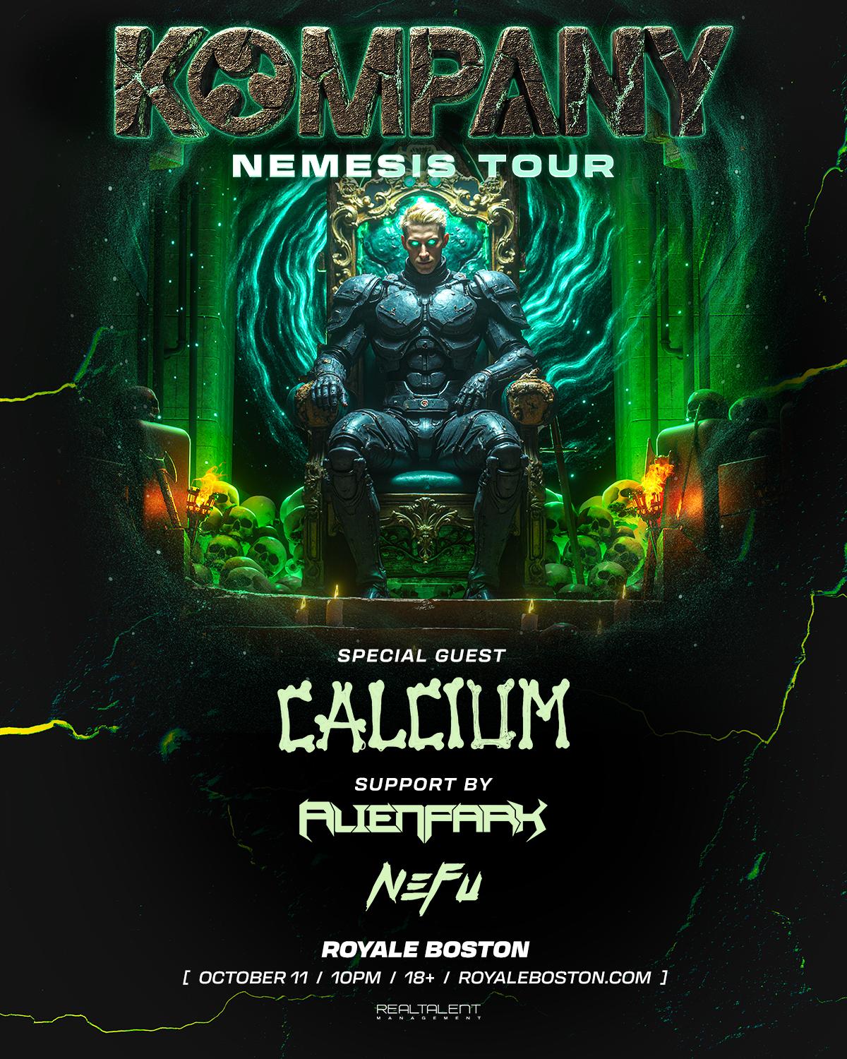 Kompany, Calcium, Alien Park, Nefu
