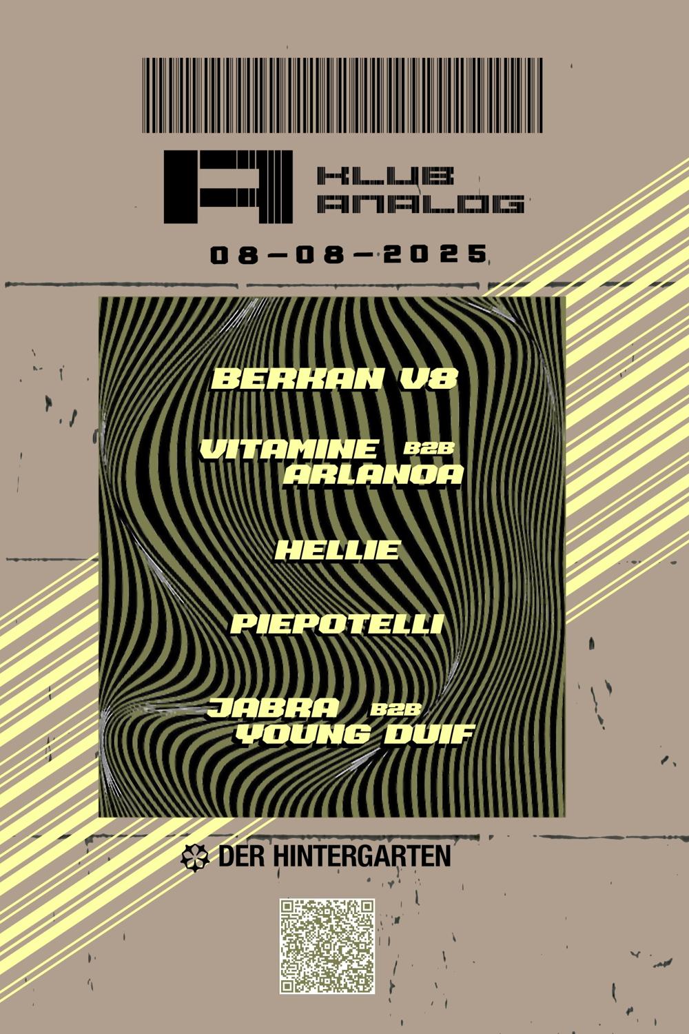 Klub Analog X Der Hintergarten