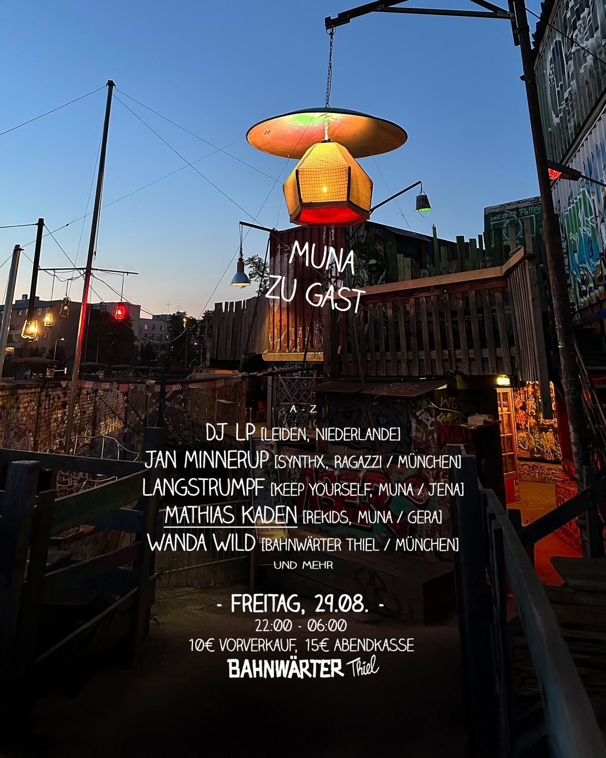 Muna Zu Gast Im Bahnwärter Thiel Mit Mathias Kaden