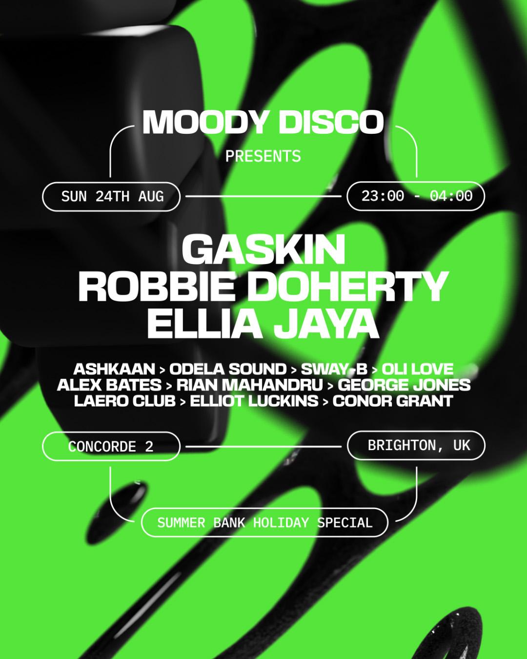 Moody Disco: Gaskin, Robbie Doherty & Ellia Jaya