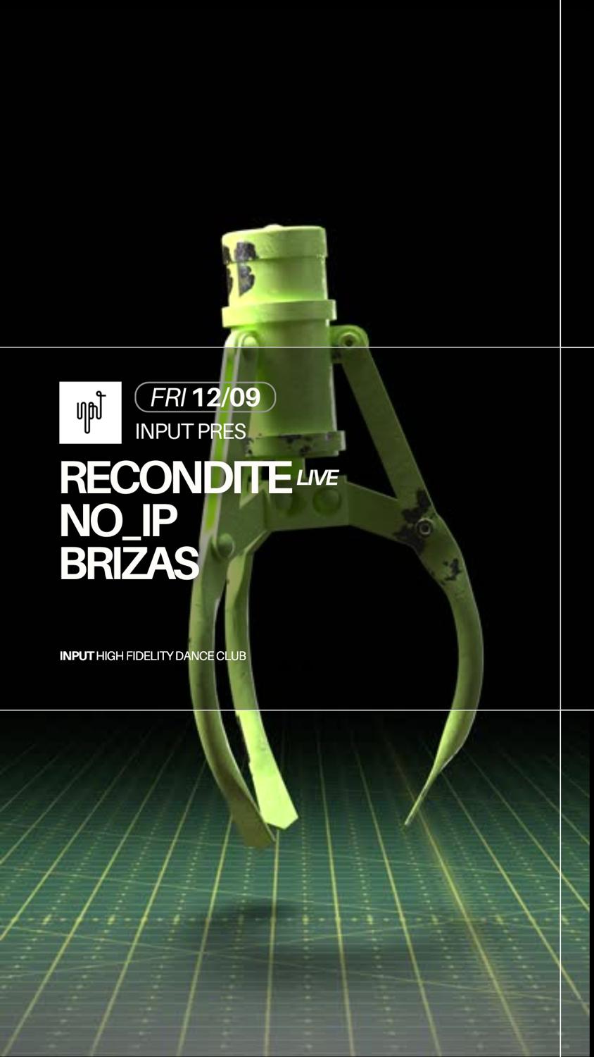 Input Pres Recondite Live