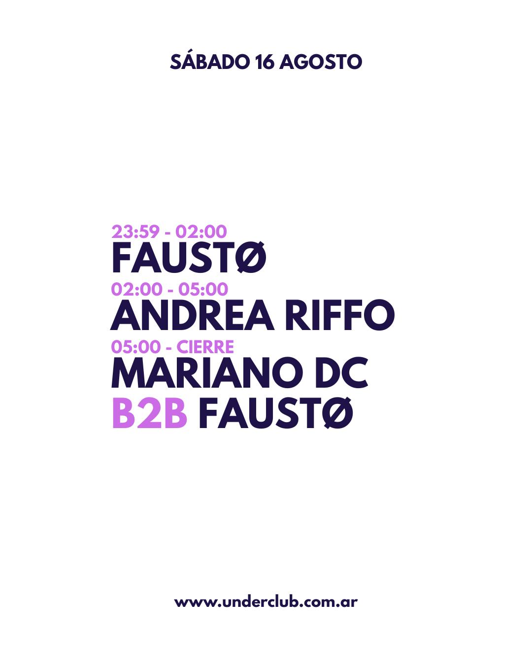 Faustø - Andrea Riffo - Mariano Dc B2B Faustø