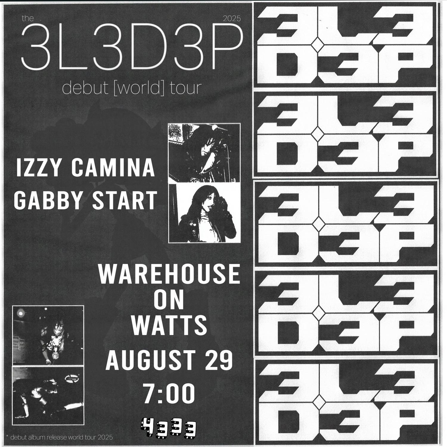 3L3D3P, Izzy Camina, And Gabby Start