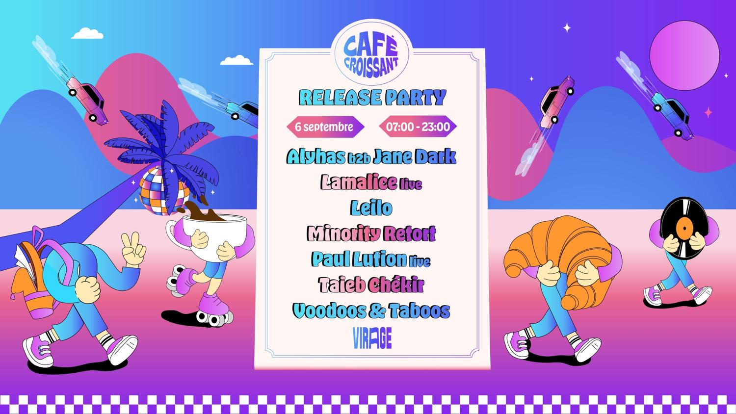 Café Croissant : Lamalice (Live), Voodoos & Taboos, Paul Lution (Live) & More Open Air