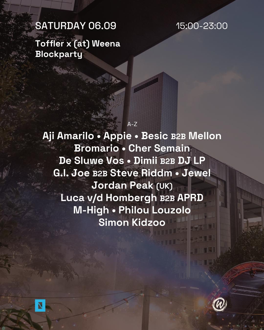 Toffler X (At) Weena Blockparty