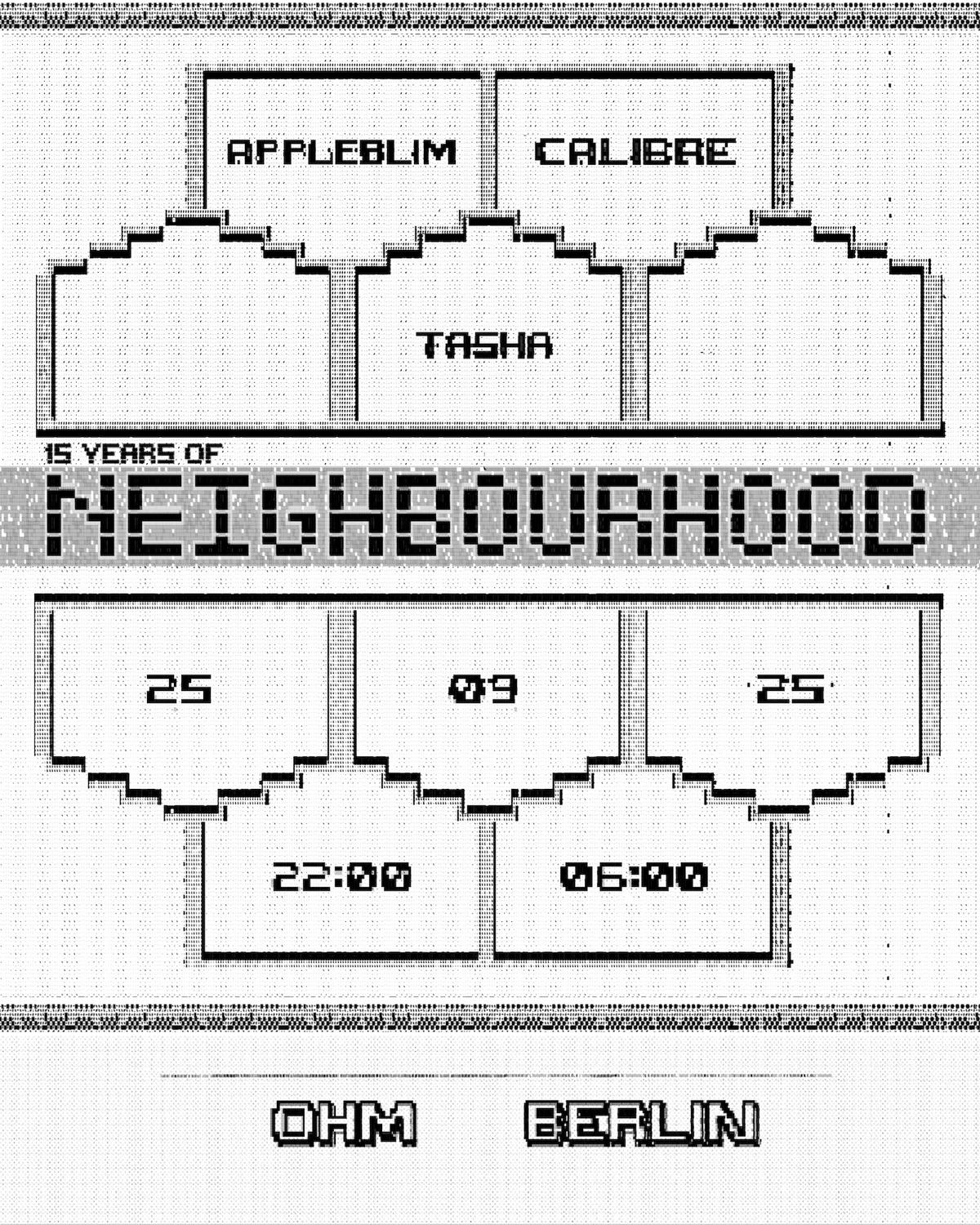 15 Years Of Neighbourhood With Calibre, Appleblim & Tasha