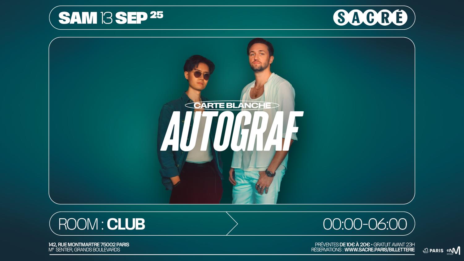 Sacré Présente: Autograf [Carte Blanche]