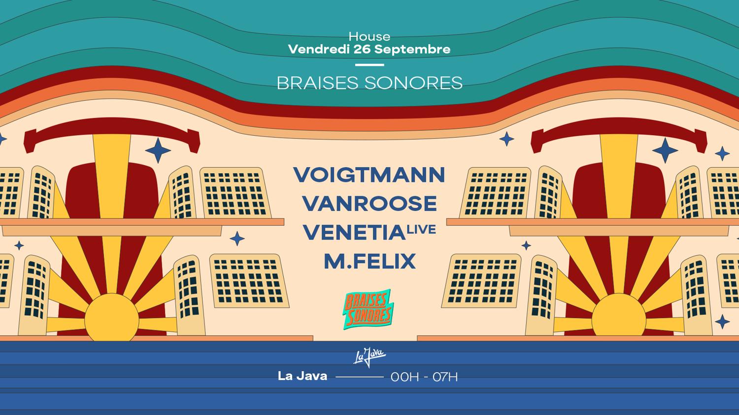 Braises Sonores: Voigtmann, Vanroose, Venetia (Live) & M.Felix