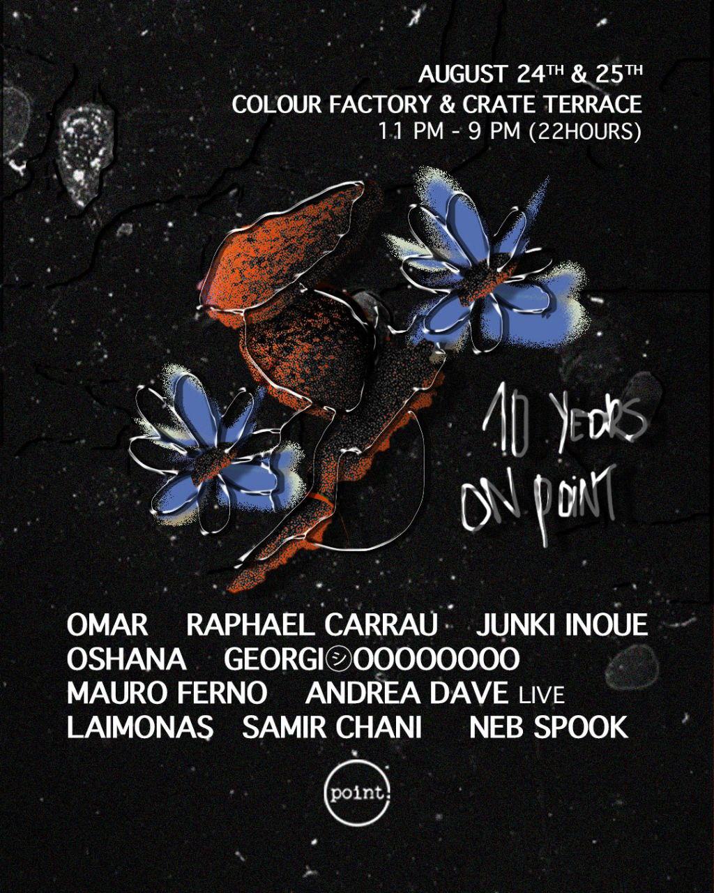 10 Years On Point With Omar, Raphael Carrau, Oshana, Georgi㋛Ooooo, Laimonas