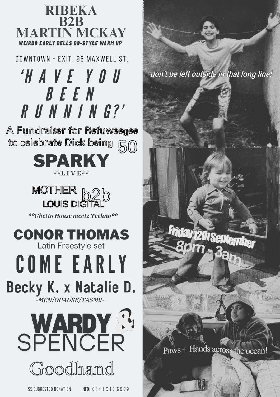 Have You Been Running? A Fundraiser For Refuweegee To Celebrate Richard Being 50