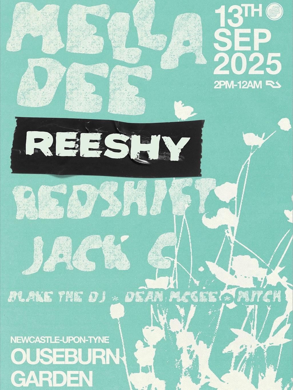 Synrg Presents: Mella Dee, Reeshy, Redshift, Jack C + Residents