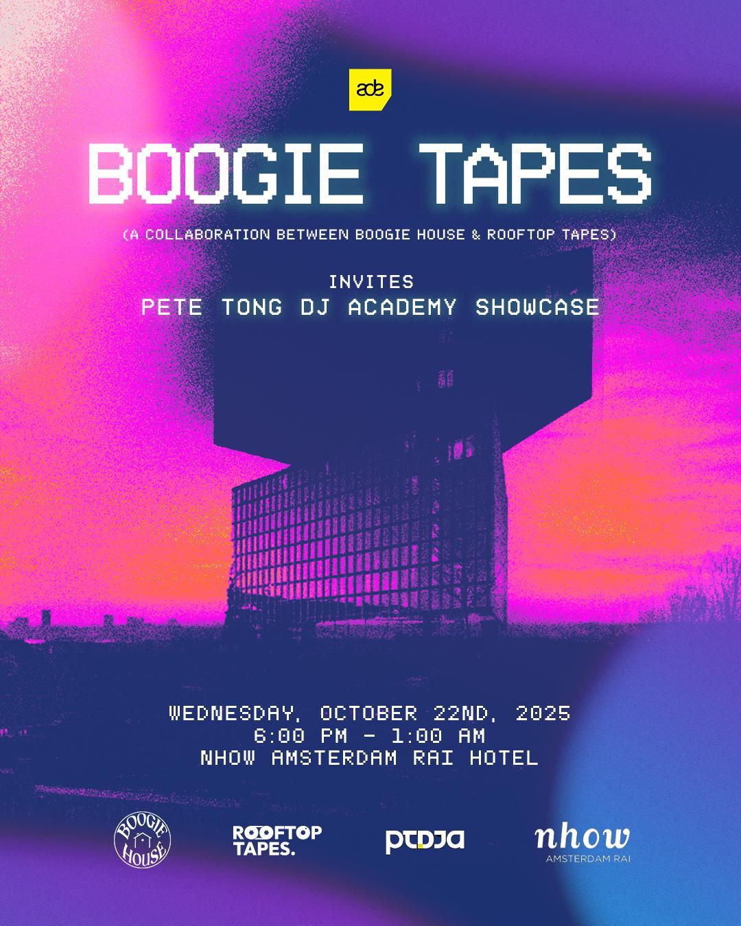 Boogie House & Rooftop Tapes Invites Pete Tong