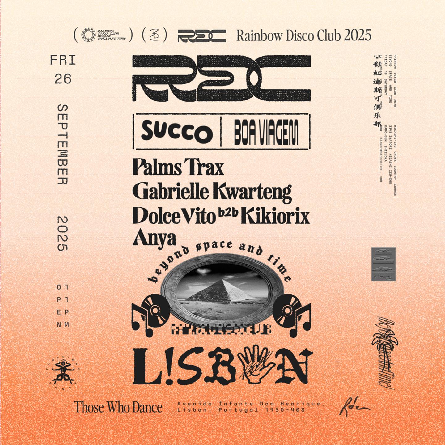 Boa Viagem & Succo Presents Rainbow Disco Club With Palms Trax