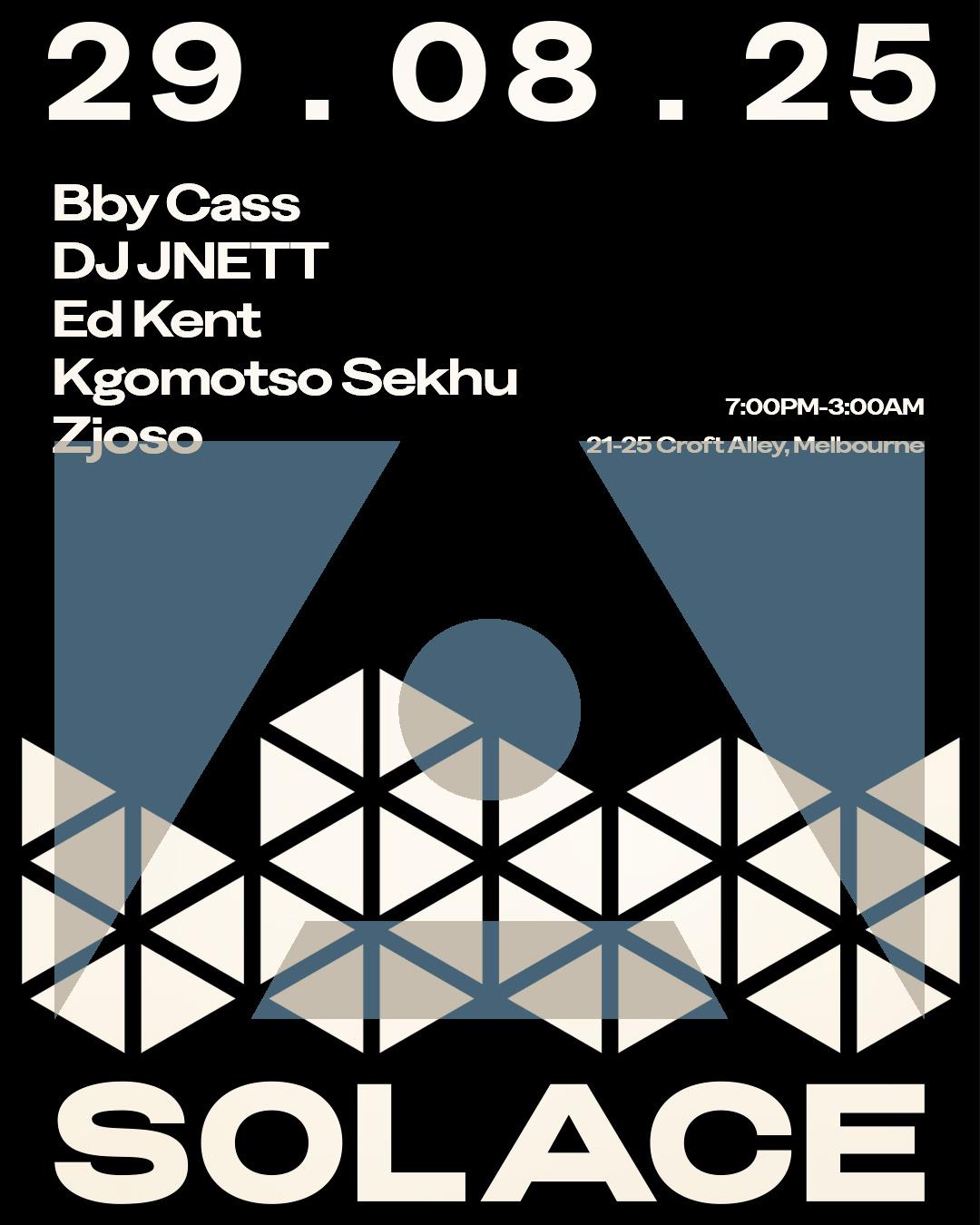 Solace Invites Dj Jnett, Ed Kent, Zjoso & More