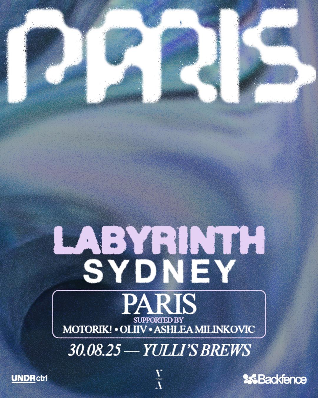 Paris — 'Labyrinth' Album Launch Party (Sydney)