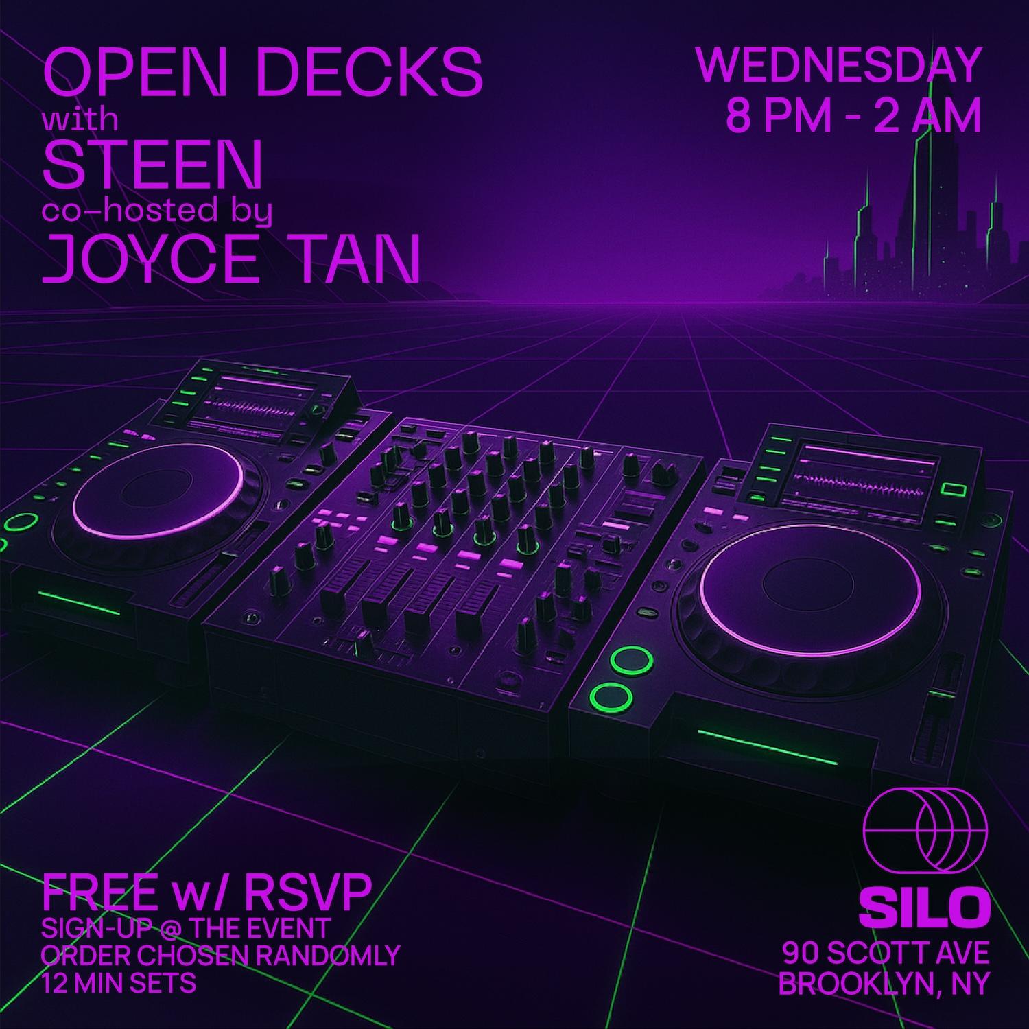 Open Decks With Steen And Joyce Tan